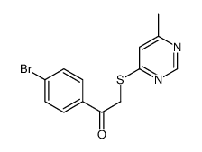 1-(4-bromophenyl)-2-(6-methylpyrimidin-4-yl)sulfanylethanone Structure
