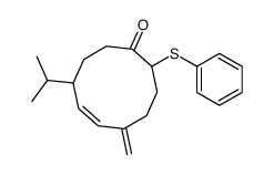 7-methylidene-10-phenylsulfanyl-4-propan-2-ylcyclodec-5-en-1-one结构式