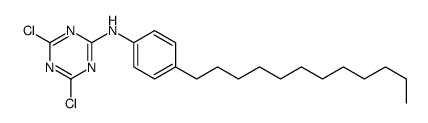 4,6-dichloro-N-(4-dodecylphenyl)-1,3,5-triazin-2-amine结构式