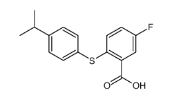 5-fluoro-2-(4-isopropylphenylthio)benzoic acid结构式