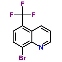 8-Bromo-5-(trifluoromethyl)quinoline structure