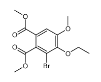 4-ethoxy-3-bromo-5-methoxy-phthalic acid dimethyl ester结构式