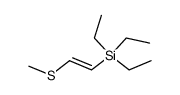 Triethyl-((E)-2-methylsulfanyl-vinyl)-silane Structure