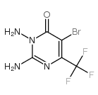 2,3-二氨基-5-溴-6-三氟甲基-4(3H-)-嘧啶酮结构式