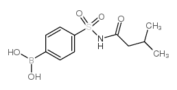 (4-(N-(3-甲基丁酰基)氨磺酰基)苯基)硼酸结构式