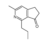 3-methyl-1-propyl-5,6-dihydrocyclopenta[c]pyridin-7-one结构式
