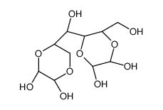 (5S,6R)-5-[(R)-[(2S)-5,6-dihydroxy-1,4-dioxan-2-yl]-hydroxymethyl]-6-(hydroxymethyl)-1,4-dioxane-2,3-diol Structure