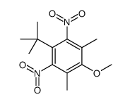 1-tert-butyl-4-methoxy-3,5-dimethyl-2,6-dinitrobenzene结构式