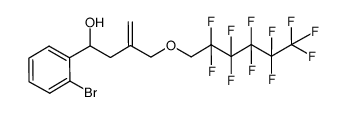 1-(2-bromophenyl)-3-(2,2,3,3,4,4,5,5,6,6,6-undecafluoro-hexyloxymethyl)but-3-en-1-ol Structure