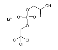 2-hydroxypropyl-2,2,2-trichloroethylphosphate lithium salt结构式