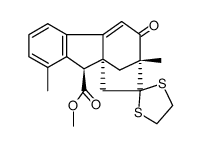 6-Oxo-dehydro-gibbersaeure-(10β)-methylester-γ-dithioethylenketal结构式