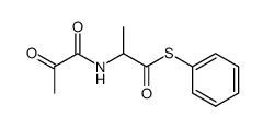 N-(2-oxo-propionyl)-thioalanine S-phenyl ester结构式