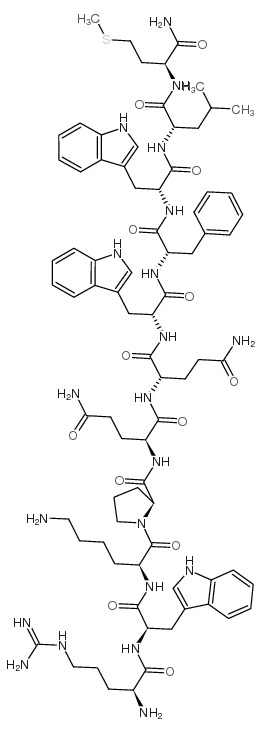 [D-Trp2,7,9]-Substance P structure