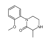 1-(2-甲氧基苯基)-3-甲基哌嗪-2-酮结构式