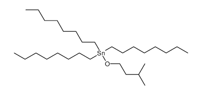 tri-n-octyl-(3-methylbutyloxy)tin结构式