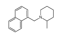 2-methyl-1-(naphthalen-1-ylmethyl)piperidine Structure