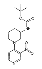 tert-butyl [(3S)-1-(3-nitropyridin-4-yl)piperidin-3-yl]carbamate Structure