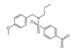 N-(4-methoxybenzyl)-4-nitro-N-propylbenzenesulfonamide Structure