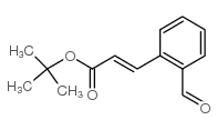 3-(2-甲酰基苯基)-2-(E)-丙烯酸叔丁酯结构式