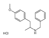 4-Methoxy-alpha-methyl-N-(phenylmethyl)benzeneethanamine hydrochloride Structure