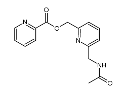 (6-(acetamidomethyl)pyridin-2-yl)methyl picolinate Structure