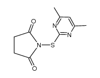 1-((4,6-dimethylpyrimidin-2-yl)thio)pyrrolidine-2,5-dione Structure