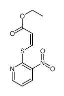 ethyl 3-(3-nitropyridin-2-yl)sulfanylprop-2-enoate结构式