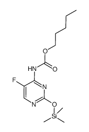 pentyl (5-fluoro-2-((trimethylsilyl)oxy)pyrimidin-4-yl)carbamate结构式