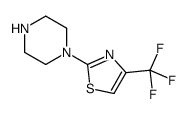 1-(4-三氟甲基-2-噻唑)-哌嗪结构式