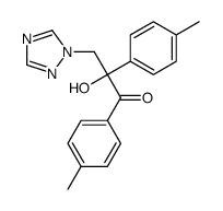 2-hydroxy-1,2-bis(4-methylphenyl)-3-(1,2,4-triazol-1-yl)propan-1-one结构式