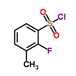 2-Fluoro-3-methylbenzenesulfonyl chloride Structure