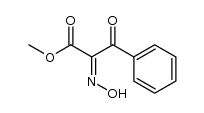 2-hydroxyimino-3-oxo-3-phenyl-propionic acid methyl ester结构式
