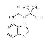 n-(1,3-二噁茚-4-基)氨基甲酸叔丁酯结构式