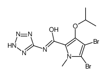 4,5-Dibromo-1-methyl-3-(1-methylethoxy)-N-(1H-tetrazole-5-yl)-1H-pyrrole-2-carboxamide Structure