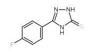 5-(4-氟苯)-4H-1,2,4-三唑-3-硫醇结构式
