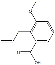3-(甲氧基)-2-(2-丙烯-1-基)苯甲酸结构式