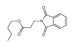butyl 3-(1,3-dioxoisoindol-2-yl)propanoate结构式