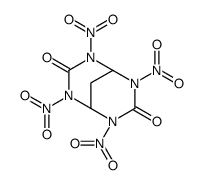2,4,6,8-tetranitro-2,4,6,8-tetrazabicyclo[3.3.1]nonane-3,7-dione结构式