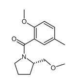 (S)-2-methoxy-1-[[2'-(methoxymethyl)pyrrolidinyl]carbonyl]-5-methylbenzene Structure