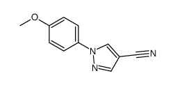 1-(4-Methoxyphenyl)-1H-pyrazole-4-carbonitrile Structure