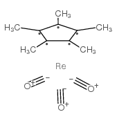 Pentamethylcyclopentadienylrhenium tricarbonyl Structure
