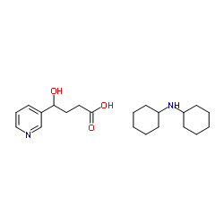 rac 4-Hydroxy-4-(3-pyridyl)butanoic Acid Dicyclohexylamine Salt结构式