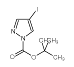 4-碘吡唑-1-甲酸叔丁酯结构式