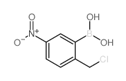 2-(氯甲基)-5-硝基苯硼酸结构式
