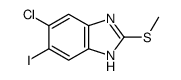 6-chloro-5-iodo-2-(Methylthio)-1H-benzimidazole Structure