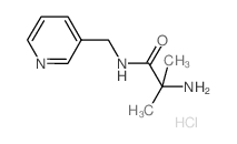 2-Amino-2-methyl-N-(3-pyridinylmethyl)propanamide hydrochloride结构式