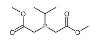 methyl 2-[(2-methoxy-2-oxoethyl)-propan-2-ylphosphanyl]acetate结构式
