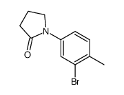 1-(3-溴-4-甲基苯基)吡咯烷-2-酮结构式