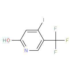 4-碘-5-(三氟甲基)吡啶-2-醇结构式