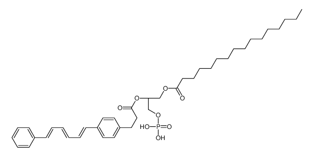 1-palmitoyl-2-((2-(4-(6-phenyl-1,3,5-hexatrienyl)phenyl)ethyl)carbonyl)-3-phosphatidic acid Structure